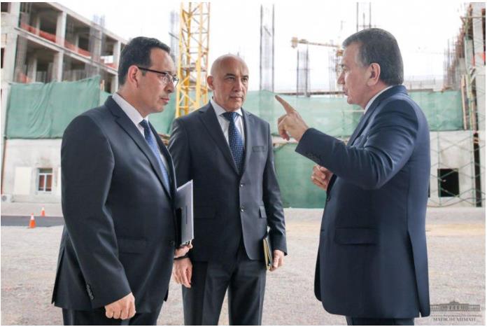 우즈베키스탄 대통령, 일진건설산업(주) 시공 현장 '타쉬켄트 국립아동병원' 방문
